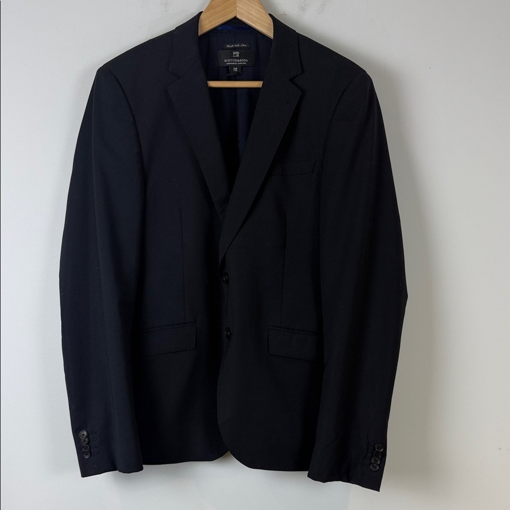 Scotch & Soda Elegant Midnight Blue Blazer Size Medium